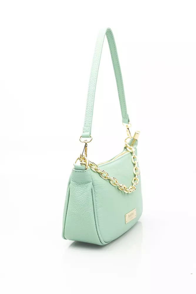 Green COW Leather Shoulder Bag