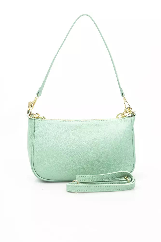 Green COW Leather Shoulder Bag