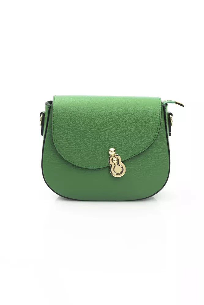 Green COW Leather Shoulder Bag