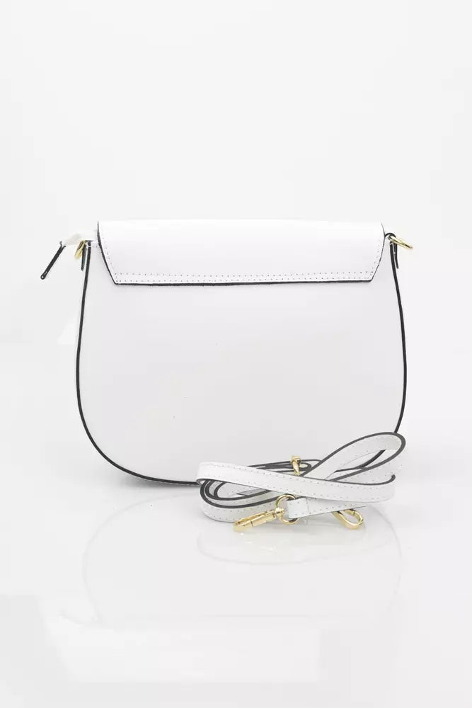 White Cowhide Crossbody Bag