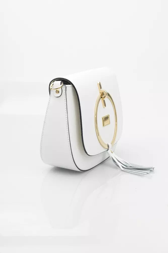 White Cowhide Crossbody Bag