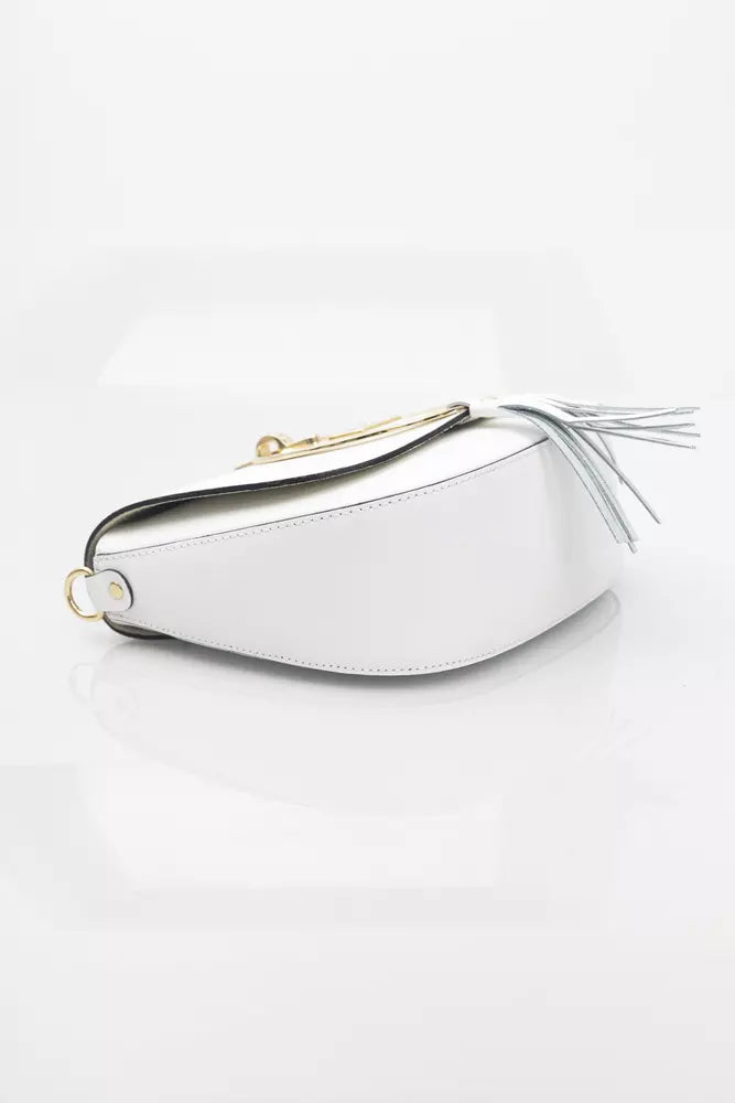 White Cowhide Crossbody Bag