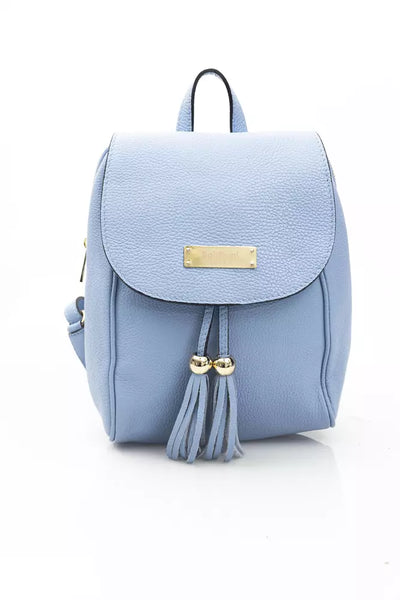 Light-blue Cowhide Backpack