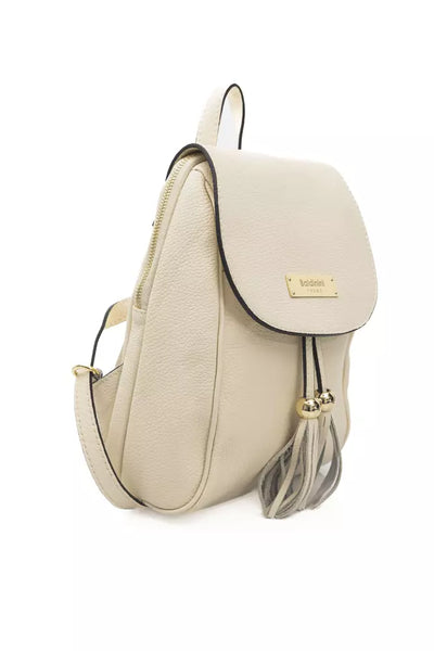 Beige COW Leather Backpack