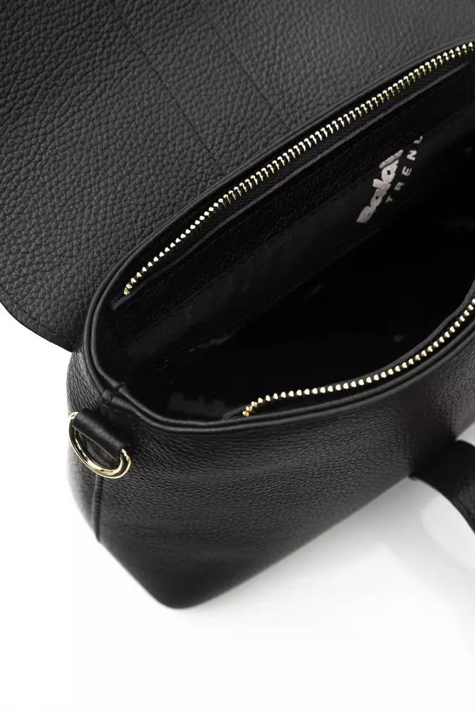 Black Cowhide Crossbody Bag