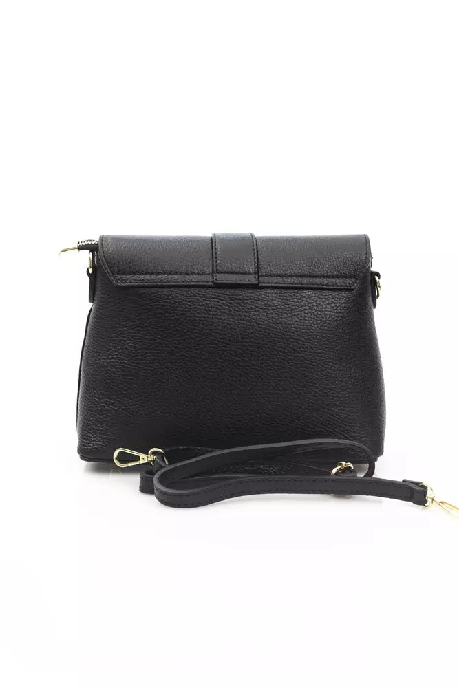 Black Cowhide Crossbody Bag