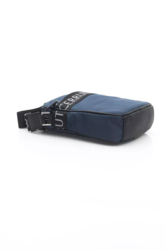 Blue Nylon Crossbody Bag