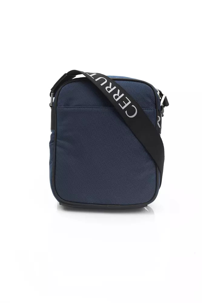 Blue Nylon Crossbody Bag