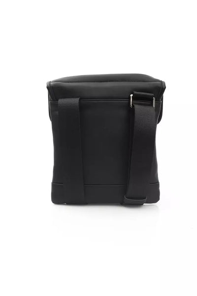 Black Polyethylene Crossbody Bag