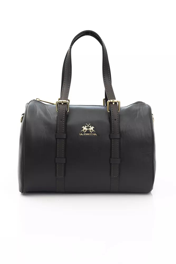 Black CALF Leather Crossbody Bag