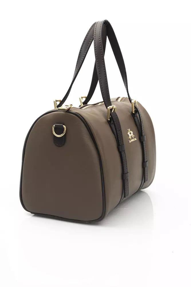 Brown CALF Leather Crossbody Bag