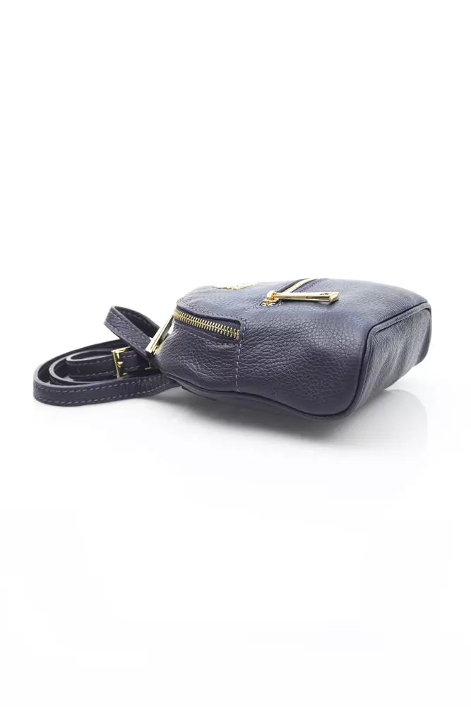 Purple CALF Leather Crossbody Bag