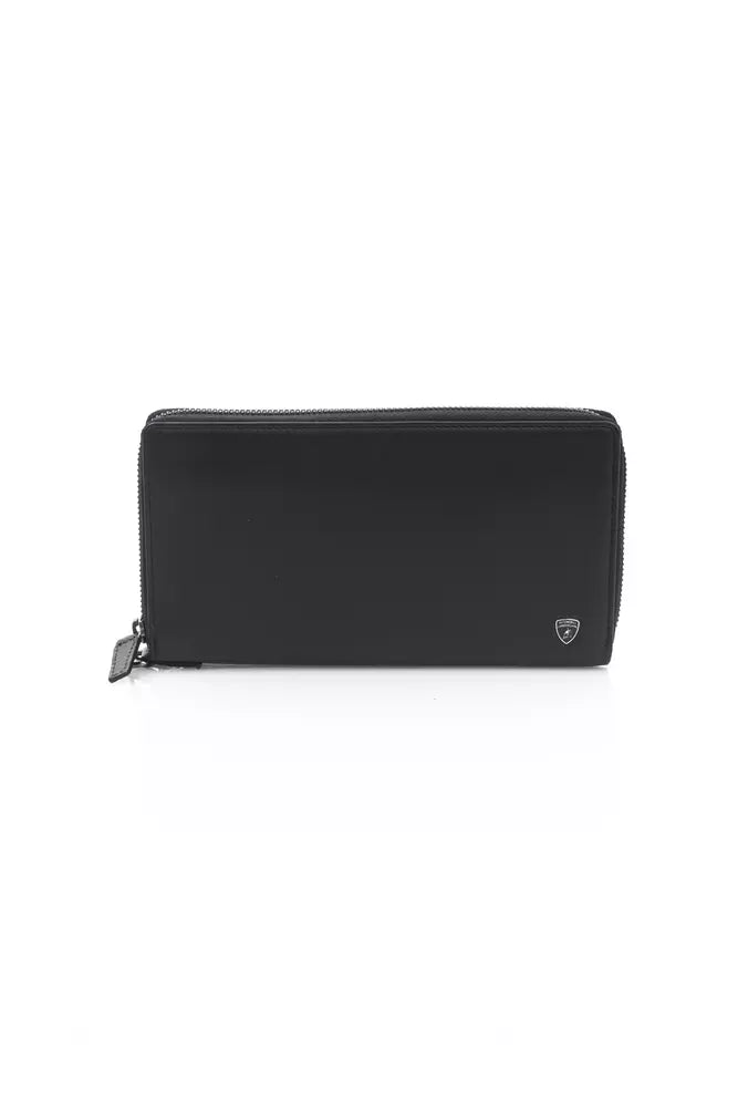 Black CALF Leather Wallet