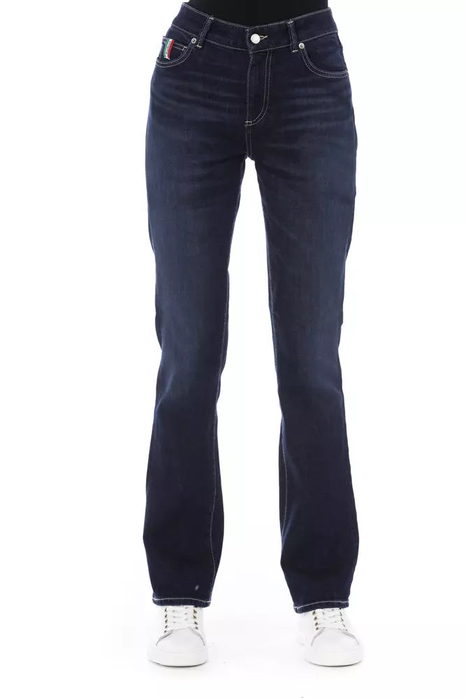 Blue Cotton Jeans & Pant