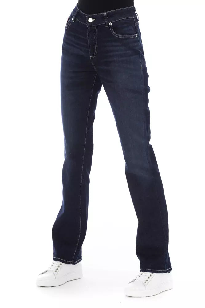 Blue Cotton Jeans & Pant