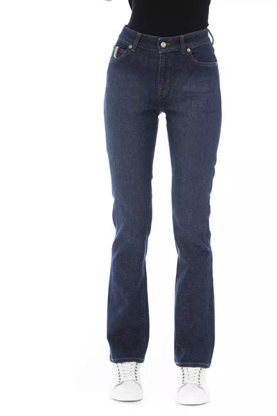 Blue Cotton Jeans & Pant