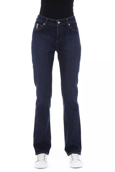 Blue Cotton Jeans & Pant