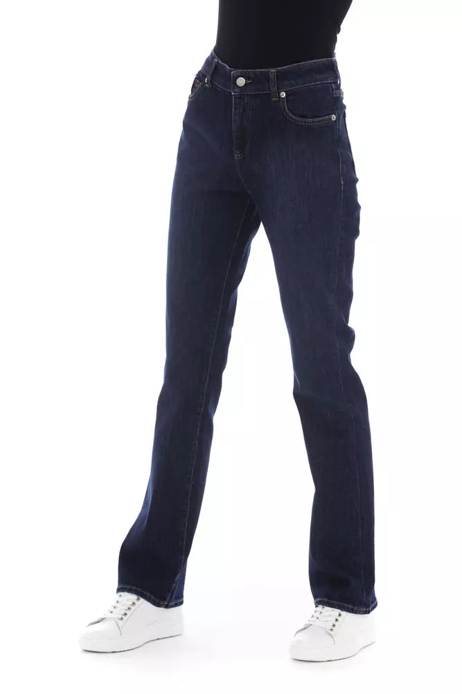 Blue Cotton Jeans & Pant