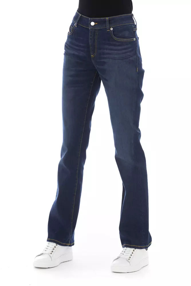 Blue Cotton Jeans & Pant