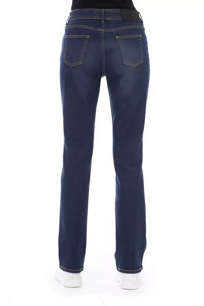 Blue Cotton Jeans & Pant