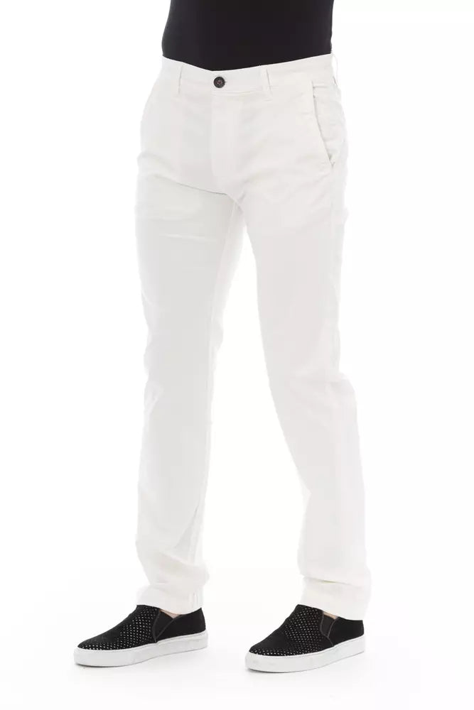 White Cotton Jeans & Pant