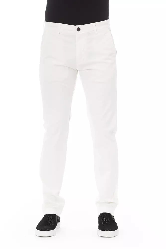 White Cotton Jeans & Pant