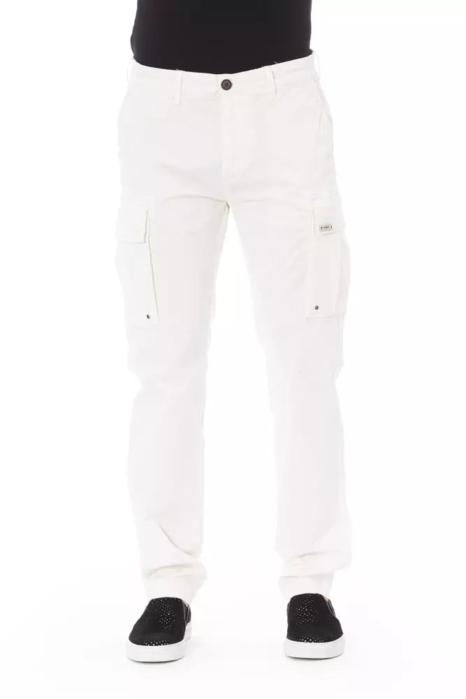 White Cotton Jeans & Pant