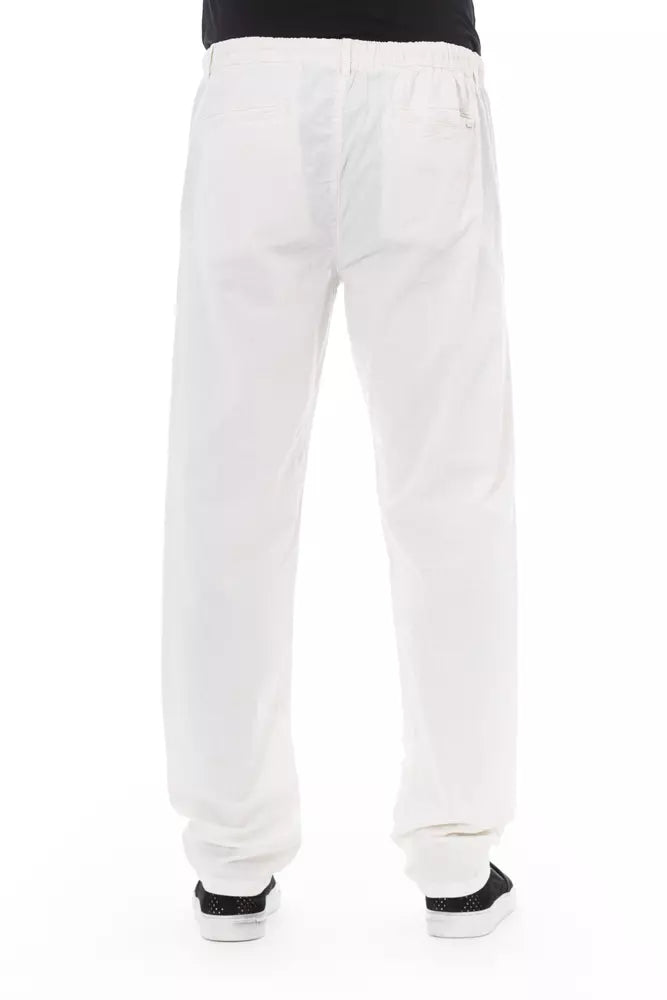 White Cotton Jeans & Pant