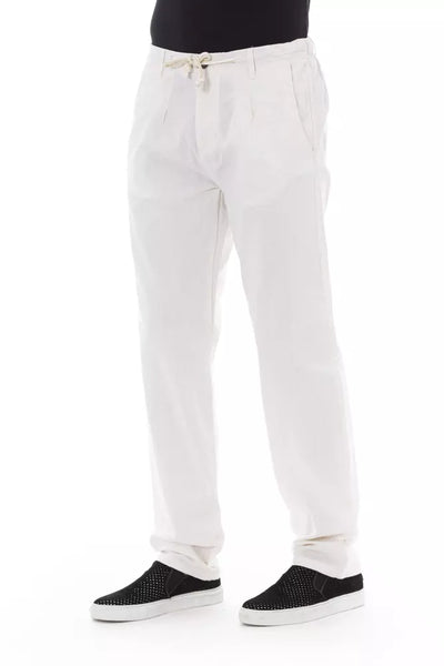 White Cotton Jeans & Pant