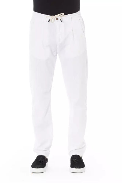 White Cotton Jeans & Pant