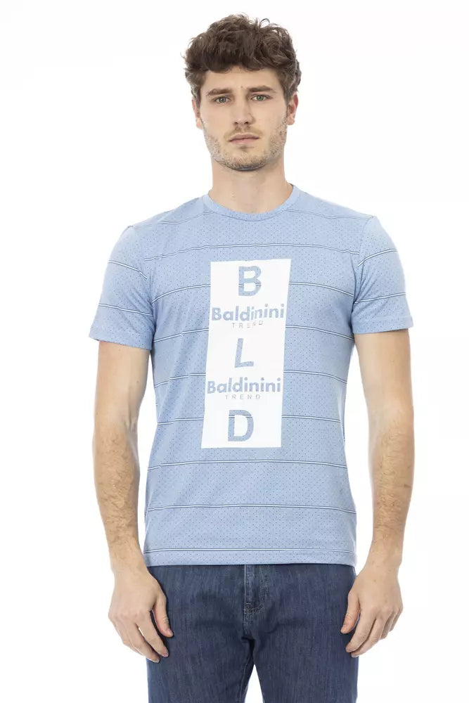 Light Blue Cotton T-Shirt