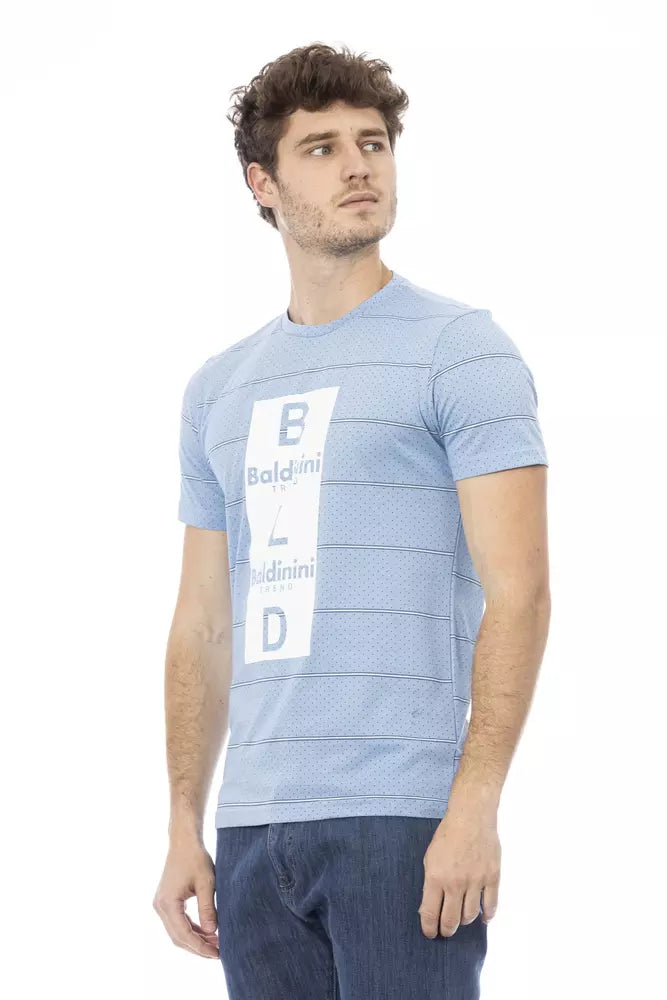 Light Blue Cotton T-Shirt