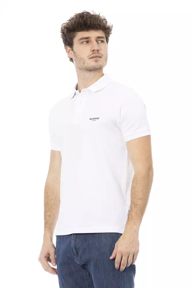 White Cotton Polo Shirt