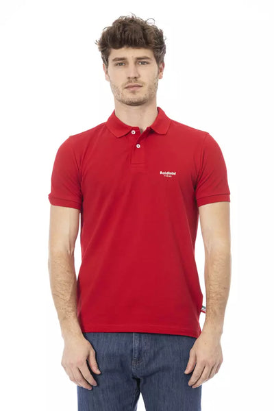 Red Cotton Polo Shirt