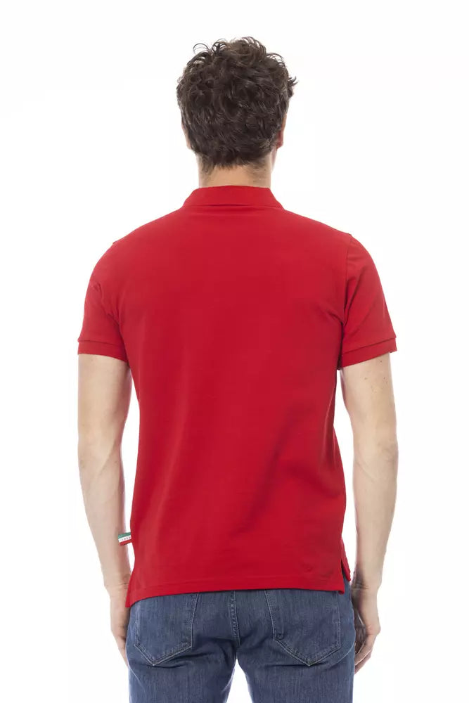 Red Cotton Polo Shirt