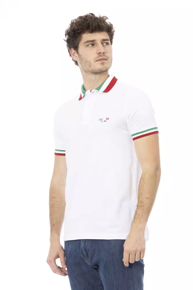 White Cotton Polo Shirt