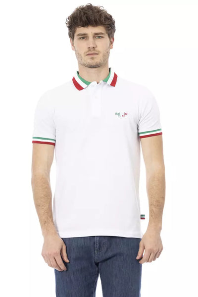 White Cotton Polo Shirt