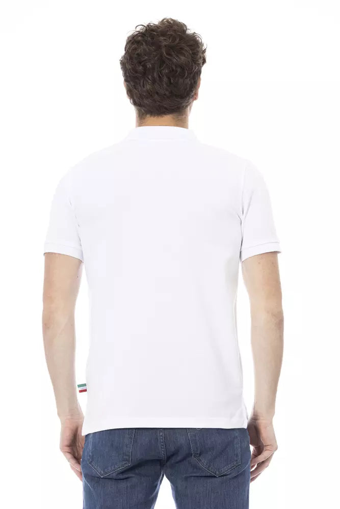 White Cotton Polo Shirt