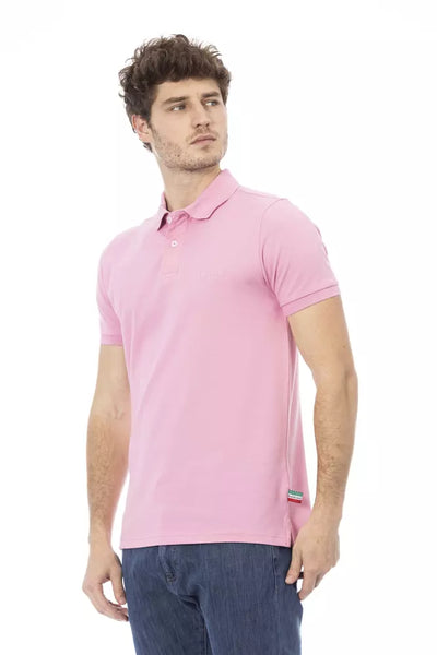 Pink Cotton Polo Shirt