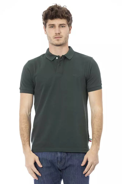 Green Cotton Polo Shirt