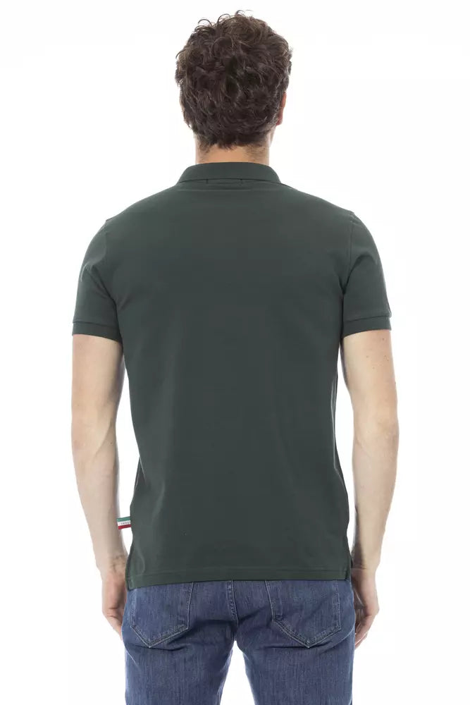 Green Cotton Polo Shirt