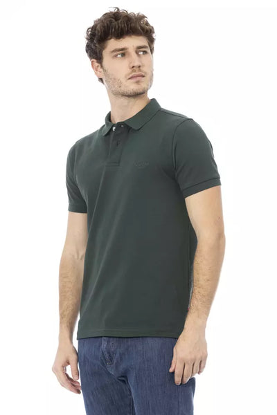 Green Cotton Polo Shirt