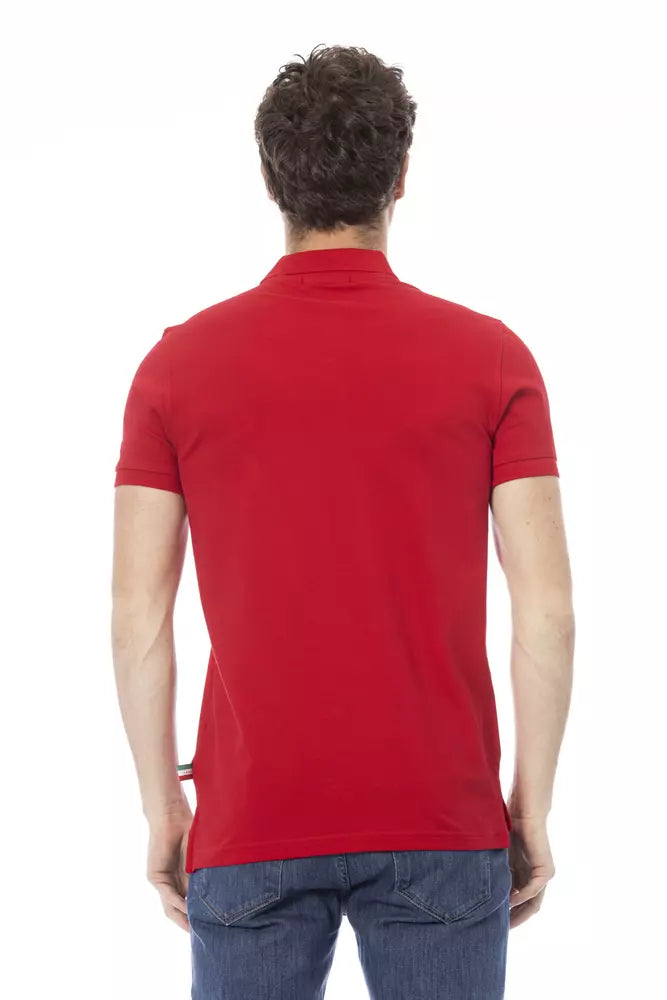 Red Cotton Polo Shirt