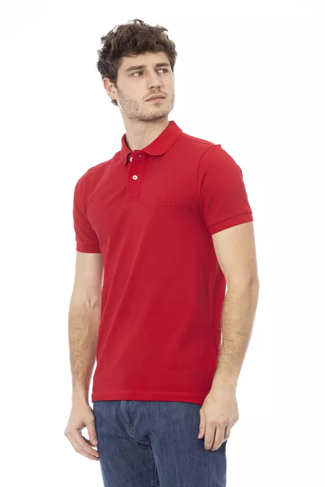 Red Cotton Polo Shirt