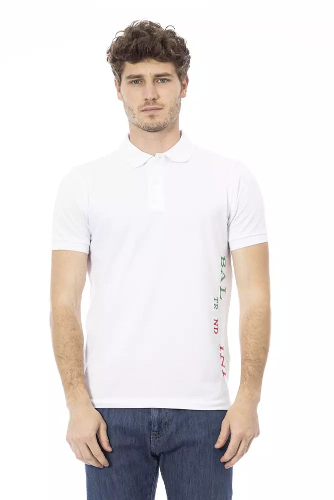 White Cotton Polo Shirt