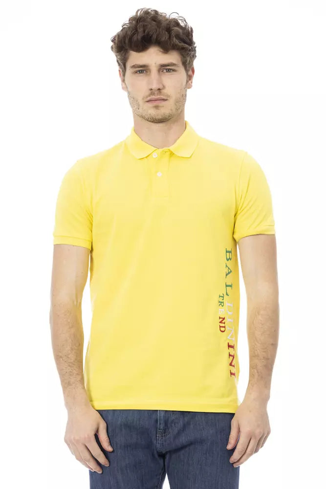 Yellow Cotton Polo Shirt