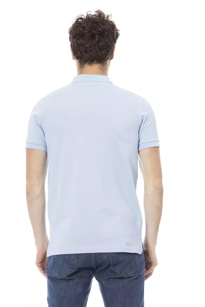 Light Blue Cotton Polo Shirt