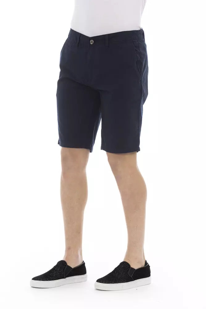 Blue Cotton Short