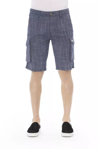 Blue Cotton Short