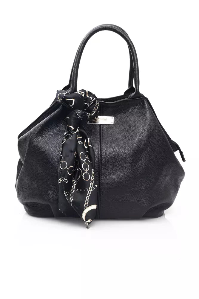 Black COW Leather Shoulder Bag